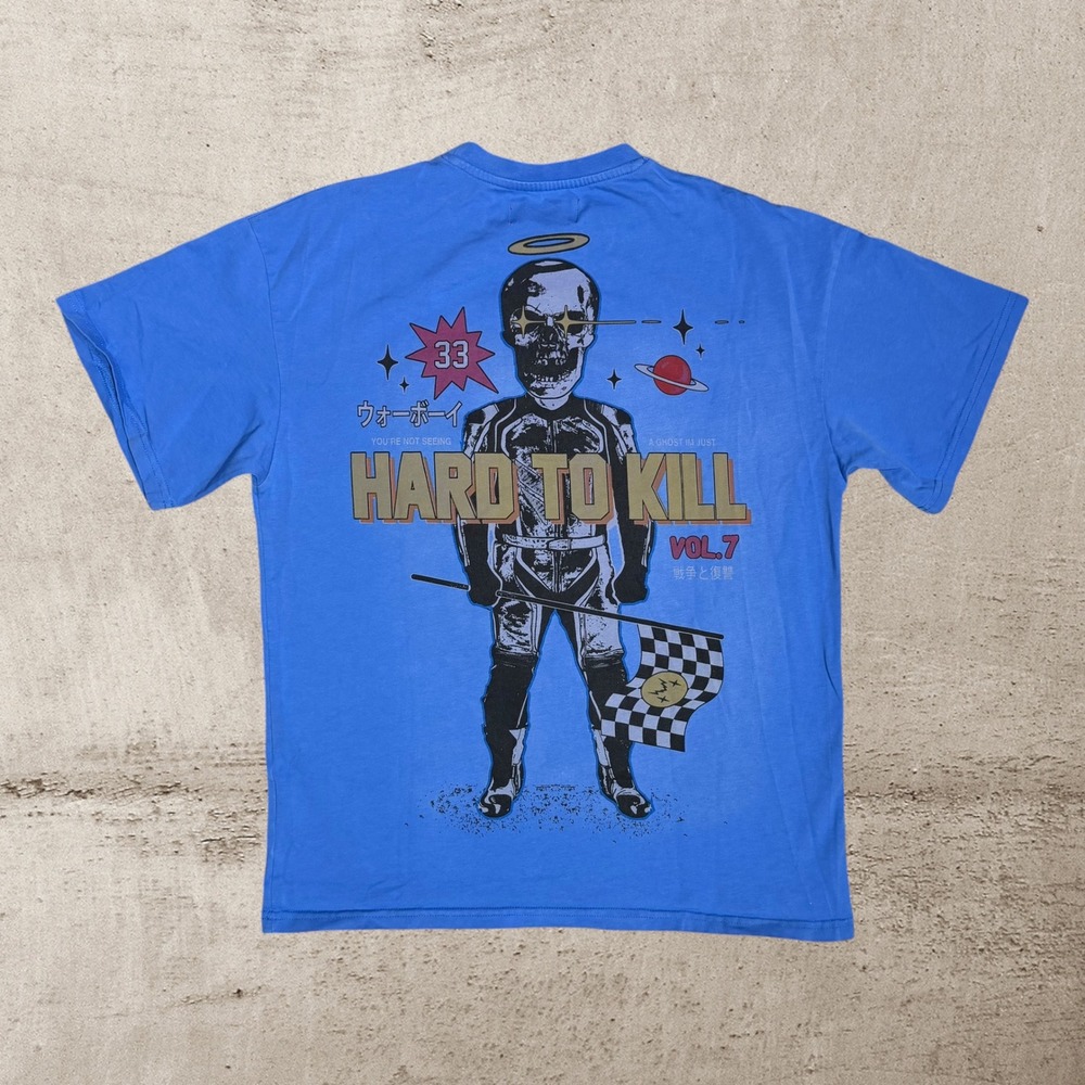 Wrathboy Hard To Kill‎ Tee Men's Small Babylon Blue Oversized Skater Streetwear